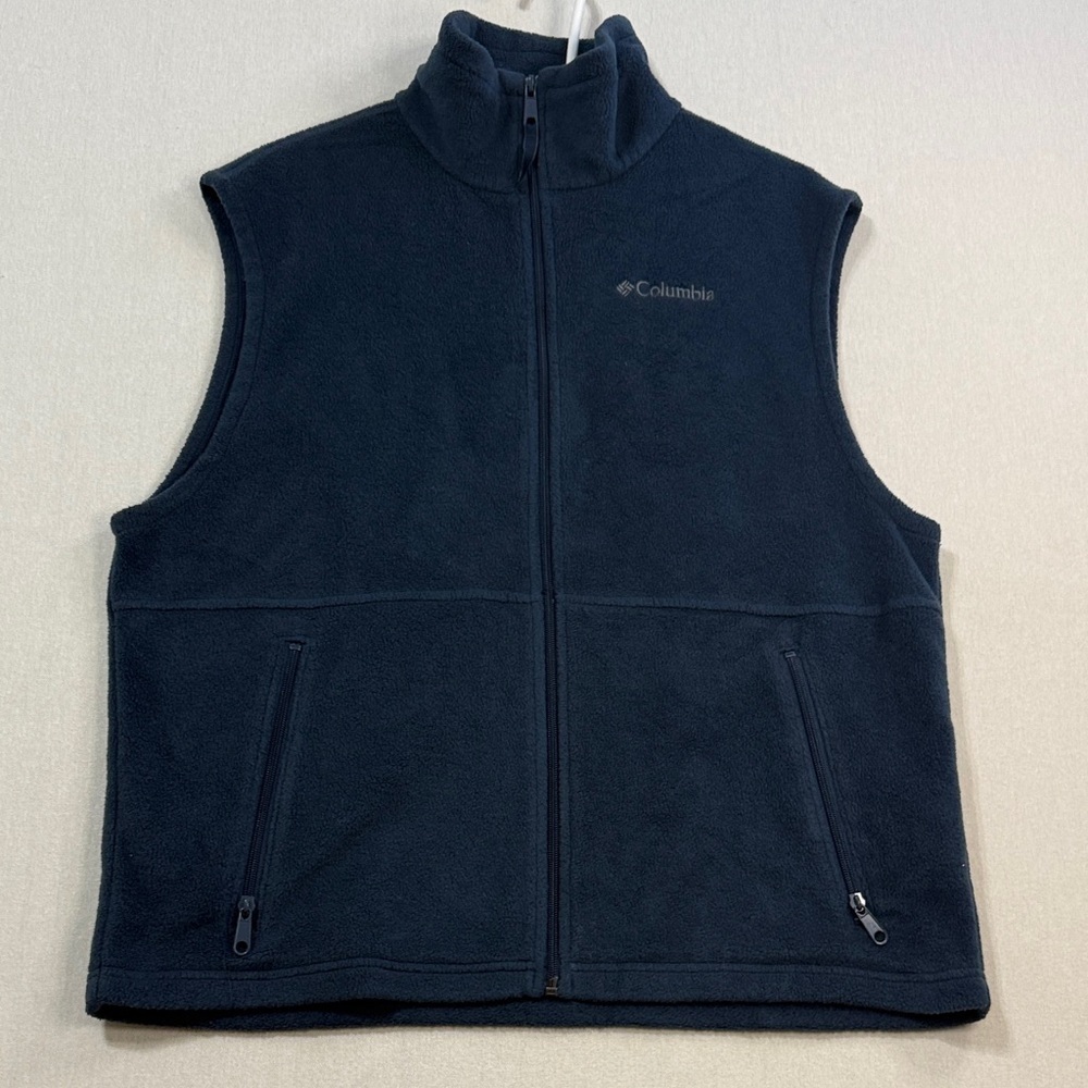 Columbia Men's Dark Blue Fleece Vest